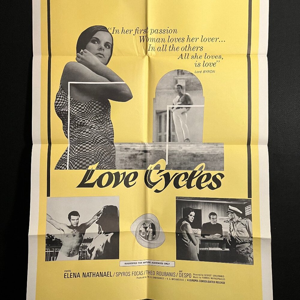 Love Cycles 1966 One Sheet Movie Poster Greek Bad Girl Lover